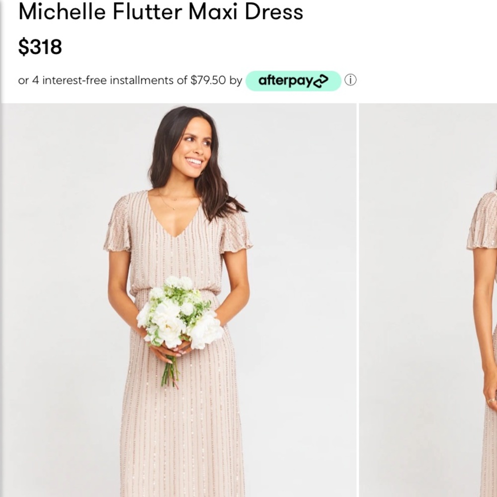 Show me your MuMu Michelle Flutter Maxi Dress